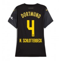 Camisa de Futebol Borussia Dortmund Nico Schlotterbeck #4 Equipamento Secundário Mulheres 2024-25 Manga Curta